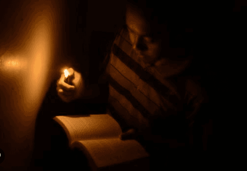 Image for FALSE: Reading in dim light ruins your eyesight